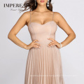 Sexy Pleated Gown Luxury Prom Dresses Women Lady Elegant Party Evening